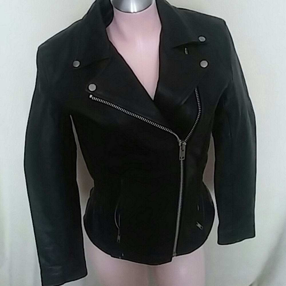 Leather coat